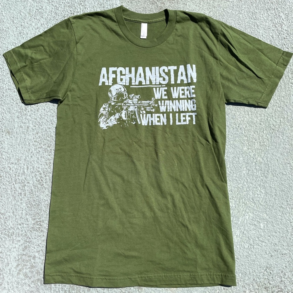 Afghanistan we were winning when I left tee